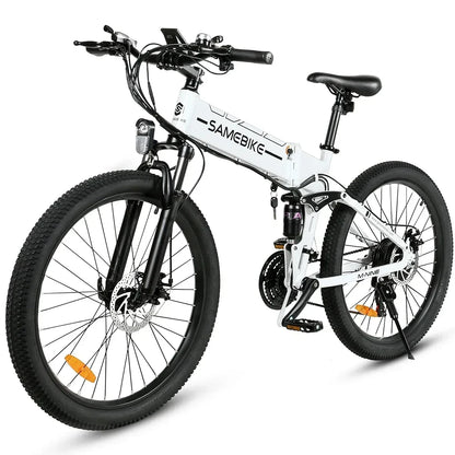 Bicicleta eléctrica plegable de montaña para adulto, bici con Motor de 900W, batería de litio de 48V y 14Ah, 60KM de autonomía, 26 pulgadas