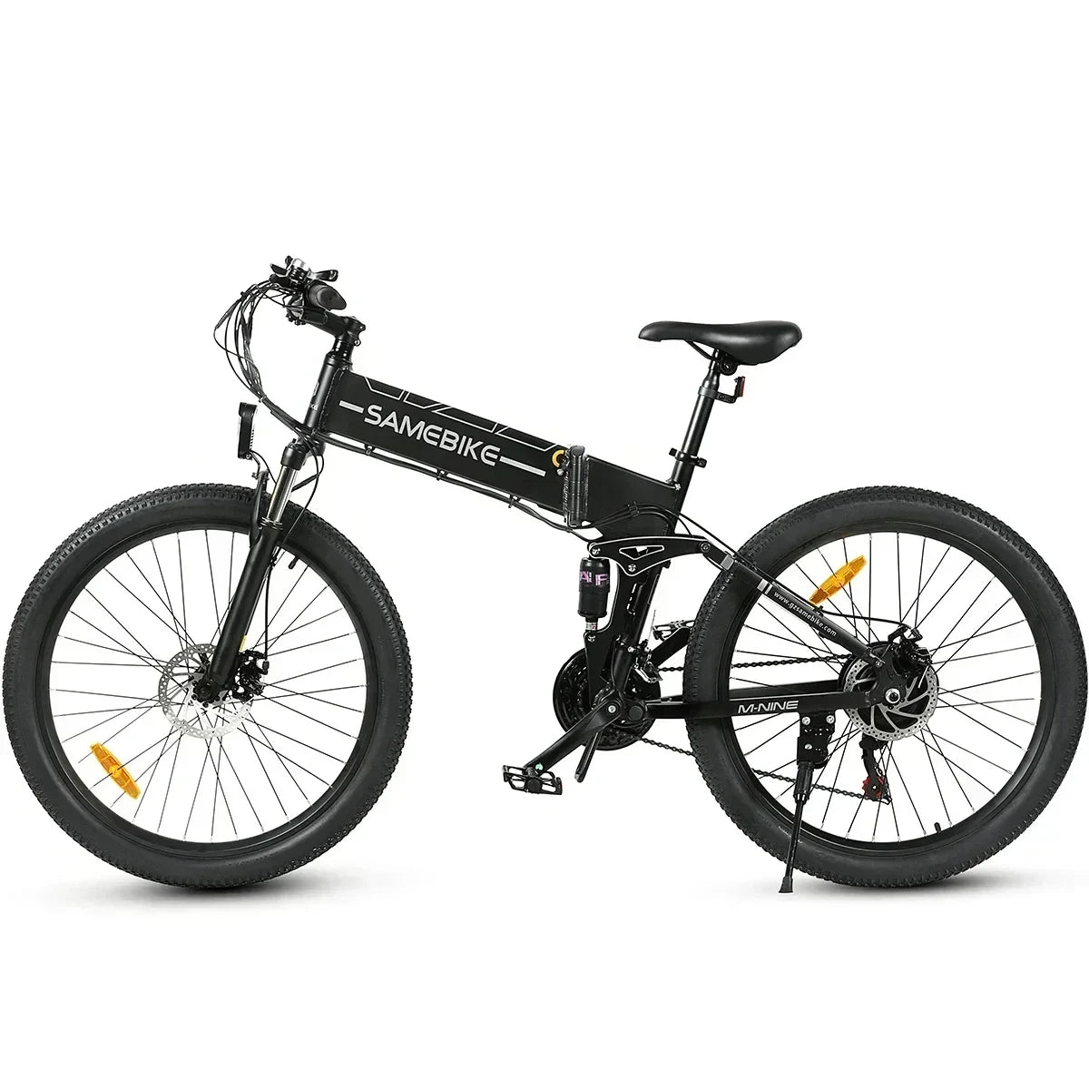 Bicicleta eléctrica plegable de montaña para adulto, bici con Motor de 900W, batería de litio de 48V y 14Ah, 60KM de autonomía, 26 pulgadas